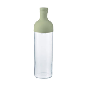HARIO cold brew bottle with smoky green glass, 750ml capacity for easy beverage infusion