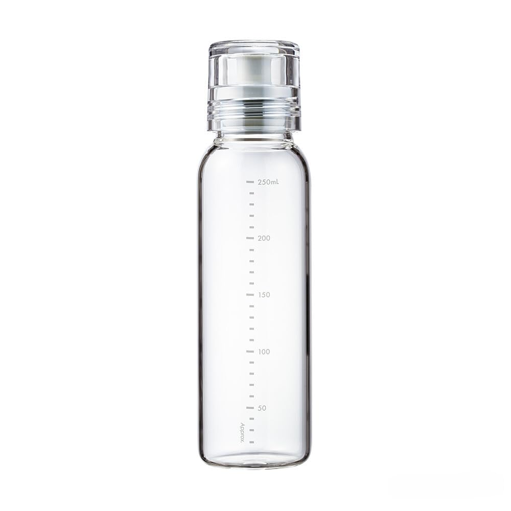 Hario dressing bottle 250ml pale grey with clear glass for homemade dressings