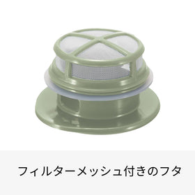 Close-up of Mizudashi filter mesh inside the bottle for separation