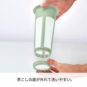 Hario Mizudashi filter basket close-up showing nylon mesh for clean infusions