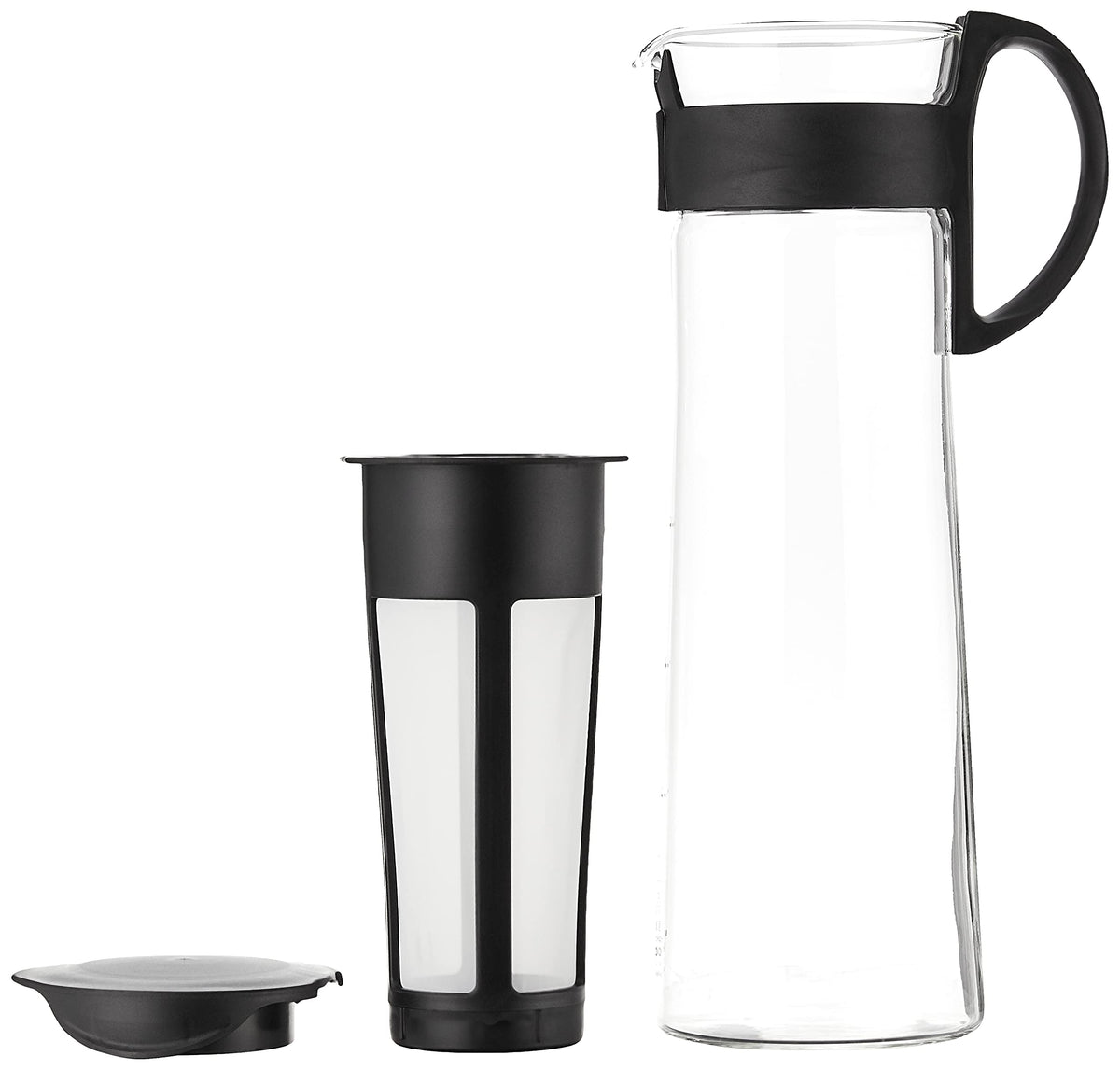 Hario Mizudashi glass server with slender spout supports controlled, smooth pours