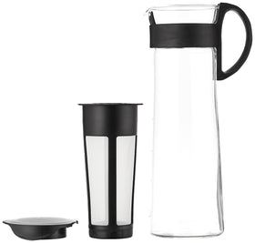 Hario Mizudashi glass server with slender spout supports controlled, smooth pours