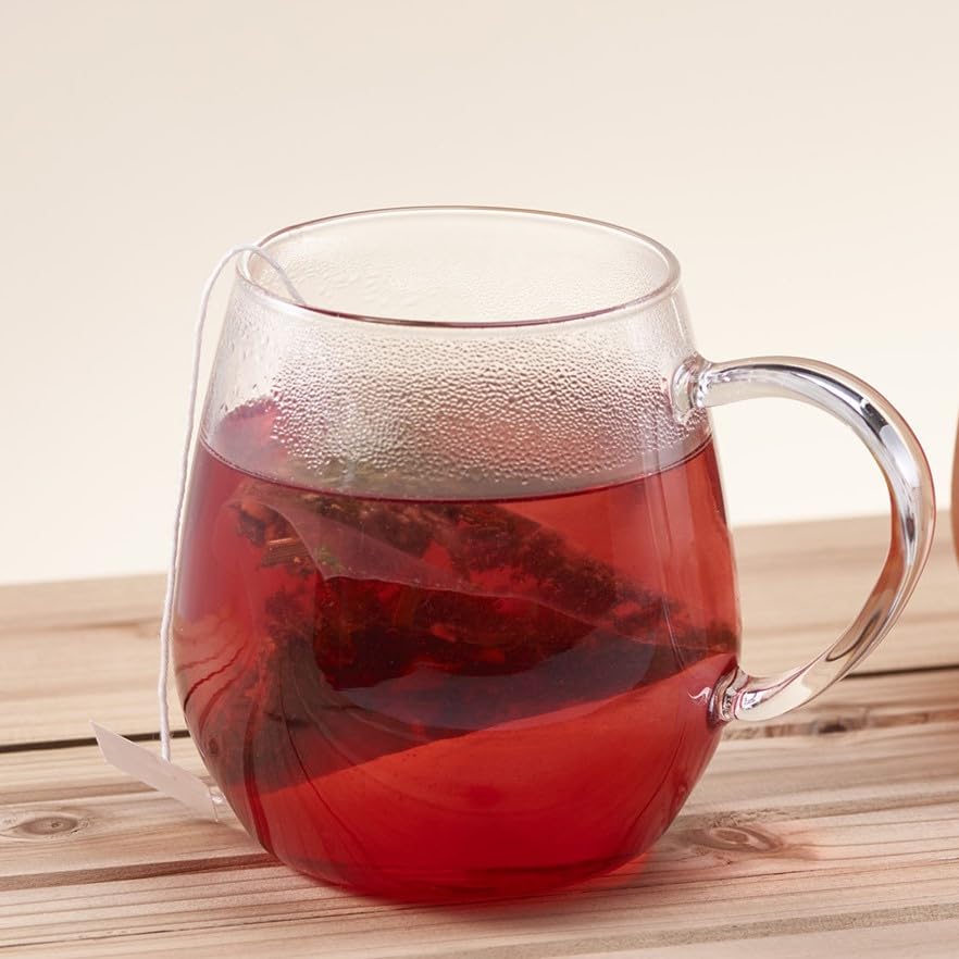 Hario Round Glass Mug Set, dishwasher-safe note, convenient cleaning after meals.