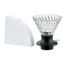 Hario Switch Immersion Dripper 03 with valve for hybrid brewing versatility.