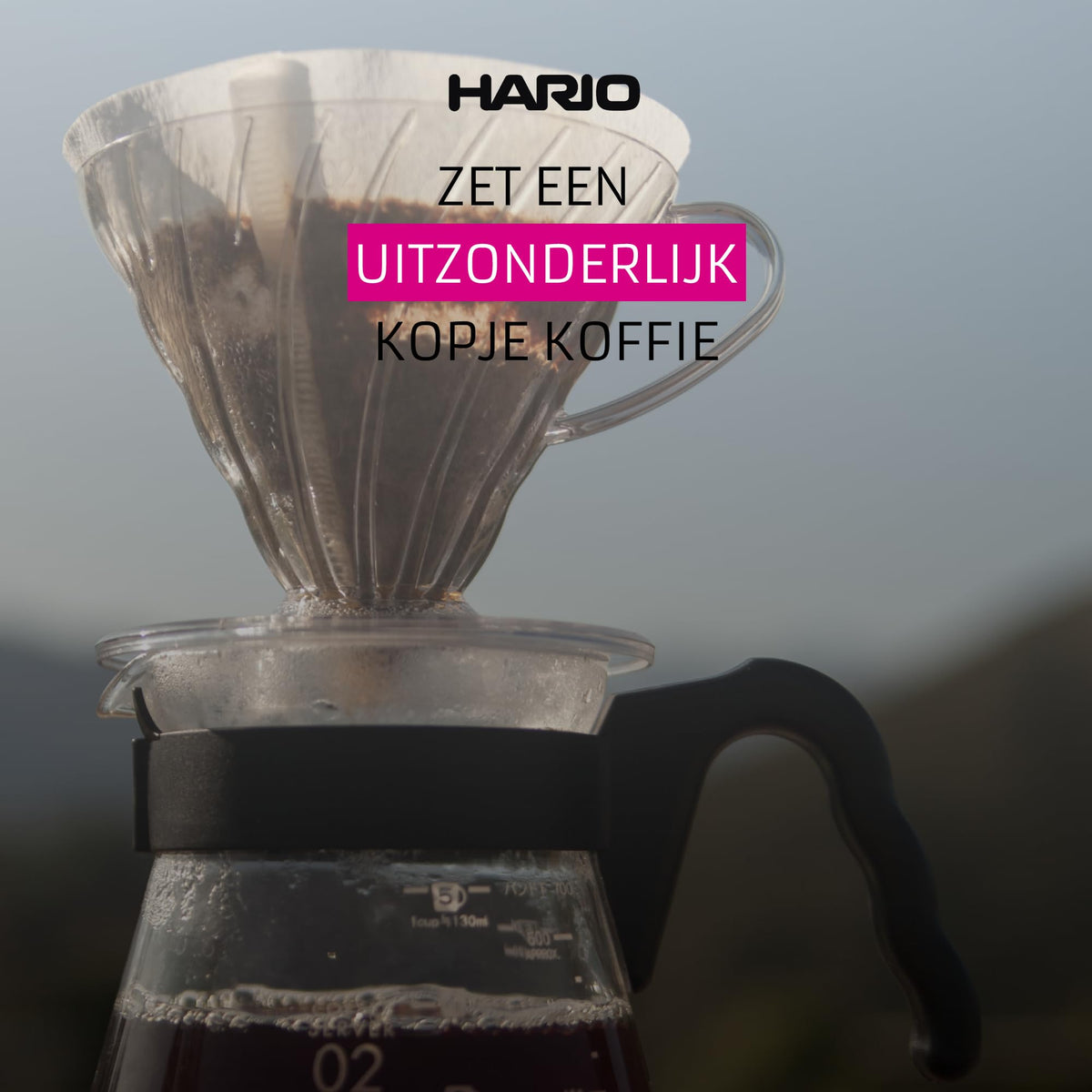 Hario V60 100-count filter box ready for daily use
