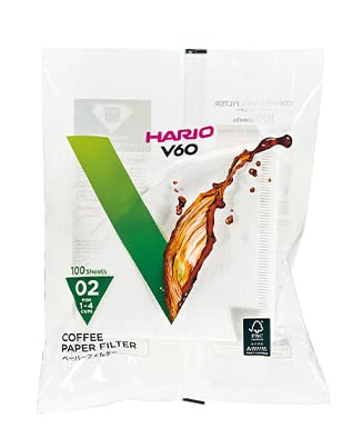 Hario V60 cone-shaped filters close-up showing precise cone fit
