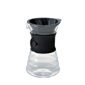 Hario V60 700ml black decanter for stylish serving of coffee.