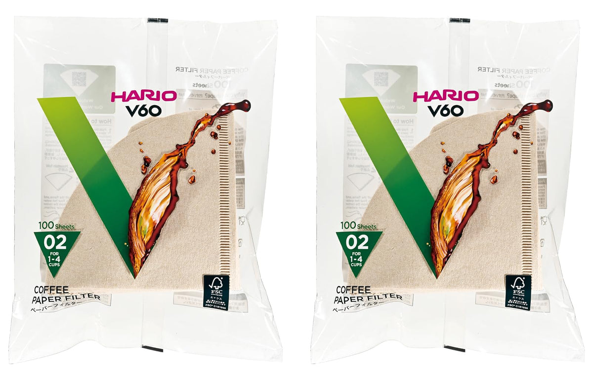 Hario V60 VCF-02-100M packaging supports tidy, ready-to-brew setup