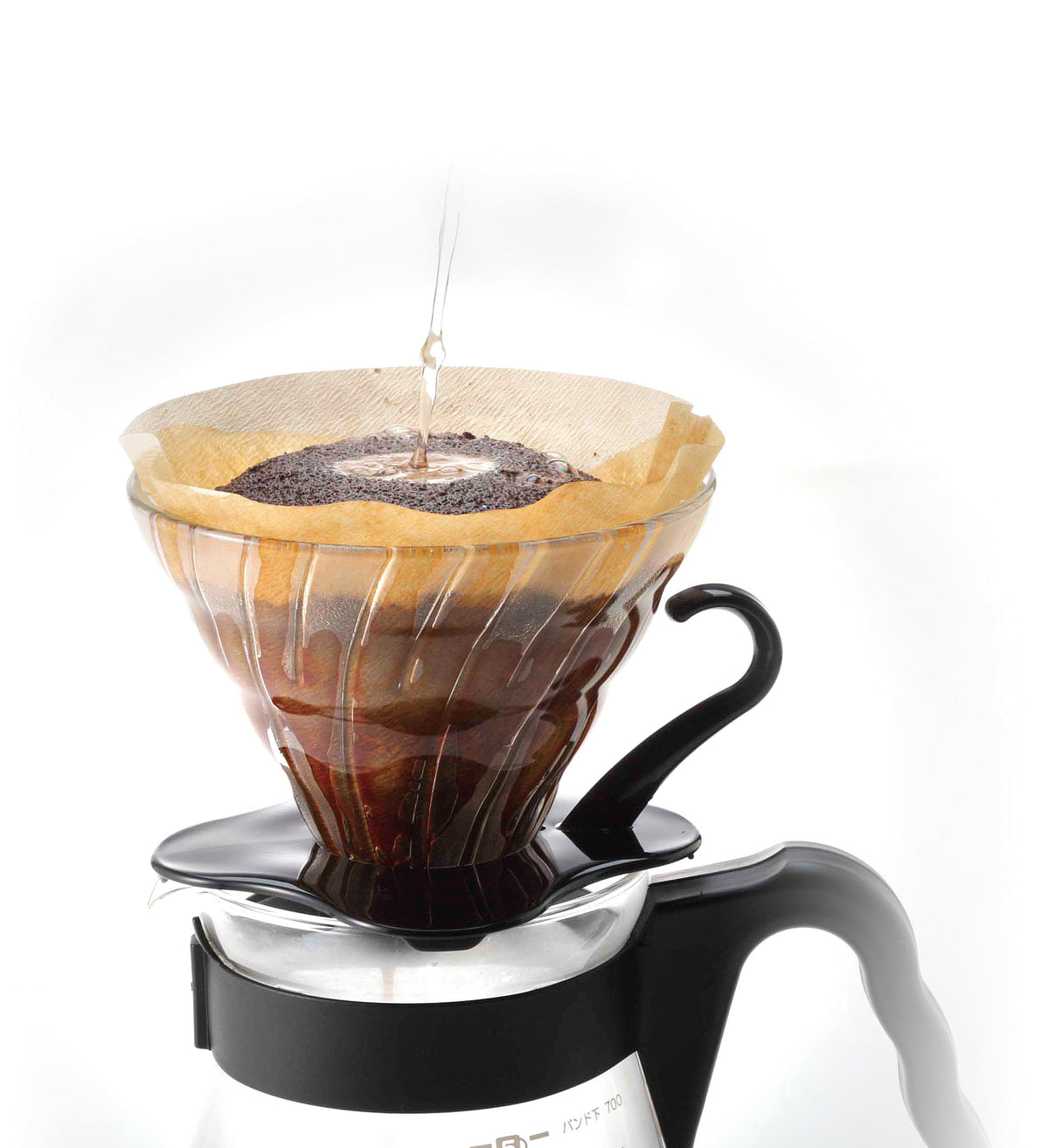 Hario V60 pour-over setup for home brewing