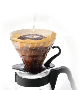 Hario V60 pour-over setup for home brewing