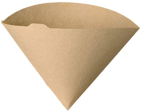 Close-up of 100% pulp filter showing clean-brewing potential