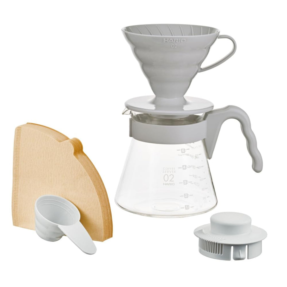 Hario V60 Starter Set dripper for precise manual pour-over coffee.