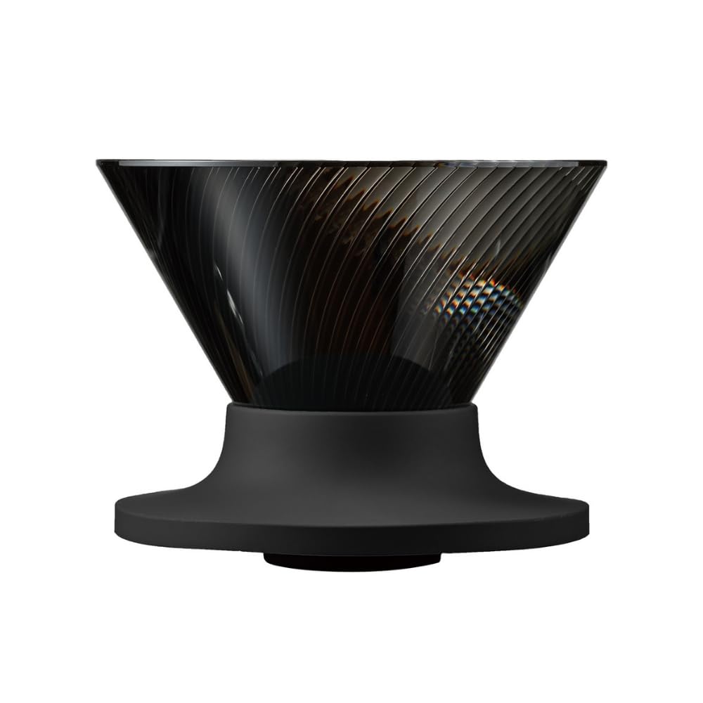 HARIO V60 Neo top view shows 72 ribs for even extraction.