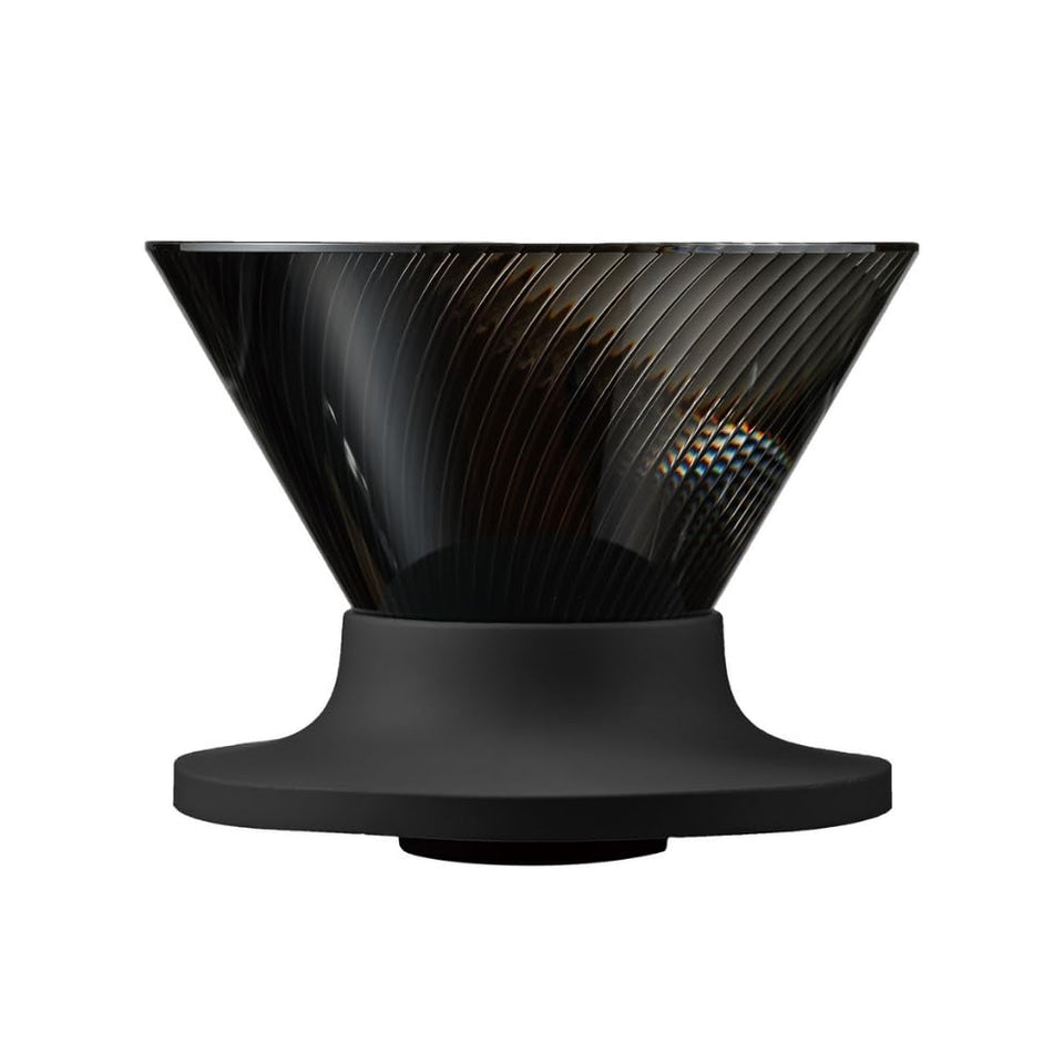 HARIO V60 Neo top view shows 72 ribs for even extraction.