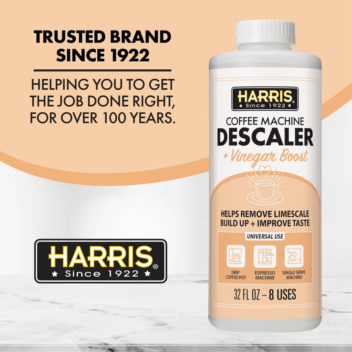HARRIS descaler may improve coffee aroma after descaling.
