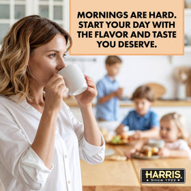 HARRIS descaler logo notes phosphate-free and sulfate-free formula.