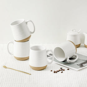HASENSE two-tone mug with large capacity ideal for coffee, tea, or cocoa.