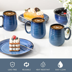 HASENSE blue glazed mugs make a thoughtful gift.
