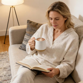 HASENSE microwave-safe and dishwasher-safe mug for simple cleanup and daily use.