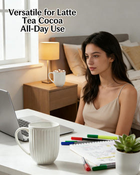 HASENSE mugs are microwave and dishwasher safe for quick heating and easy cleaning.