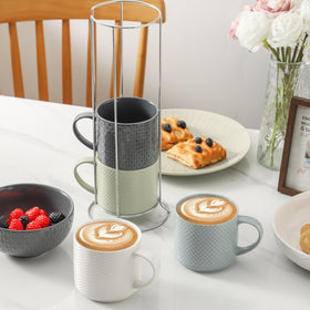 HASENSE mug with handle perfect for cappuccino and hot drinks.