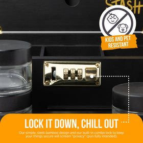 HASHSTASH The OG Storage Box decorative finish blends with any shelf.