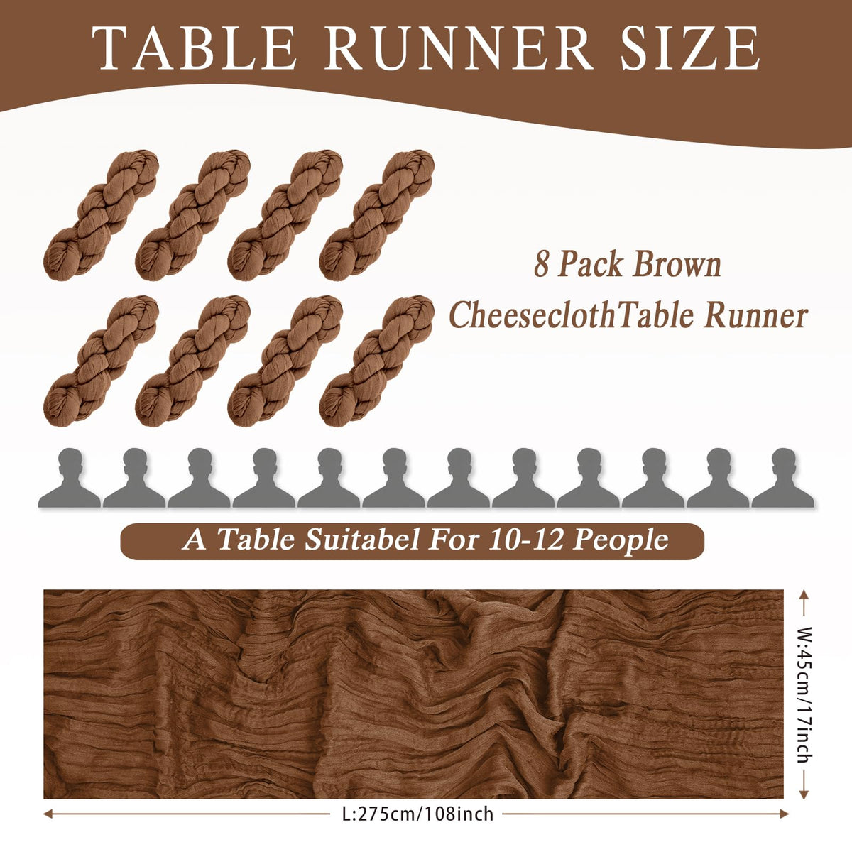 HASJOIN boho gauze table runner enhances wedding decor with translucent drape