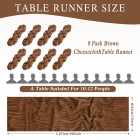 HASJOIN boho gauze table runner enhances wedding decor with translucent drape