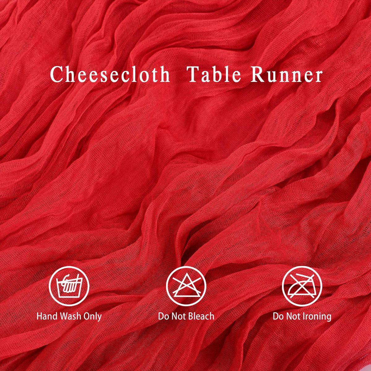 HASJOIN close-up of crinkle gauze fabric showing soft texture and translucence