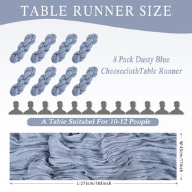 HASJOIN dusty blue gauze drape adds boho charm to events