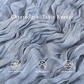 HASJOIN 17x108 inch table runner with natural wrinkled texture