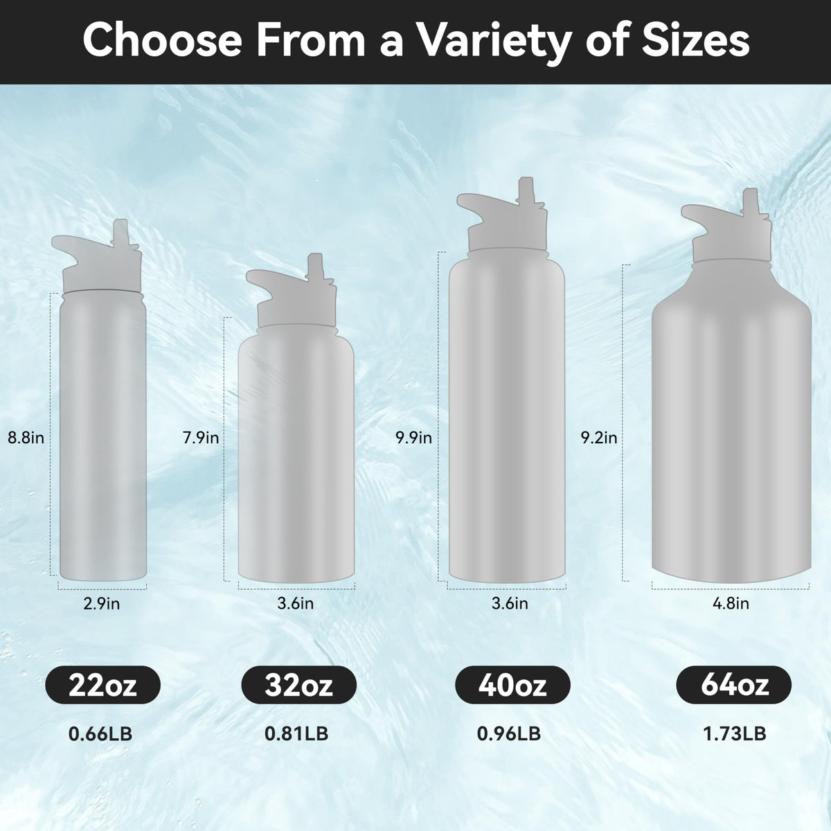 Hasle Outfitters 40oz bottle with spout lid offers spill-proof hydration on the move.