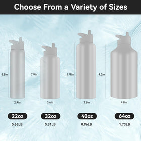 Hasle Outfitters 40oz bottle with spout lid offers spill-proof hydration on the move.