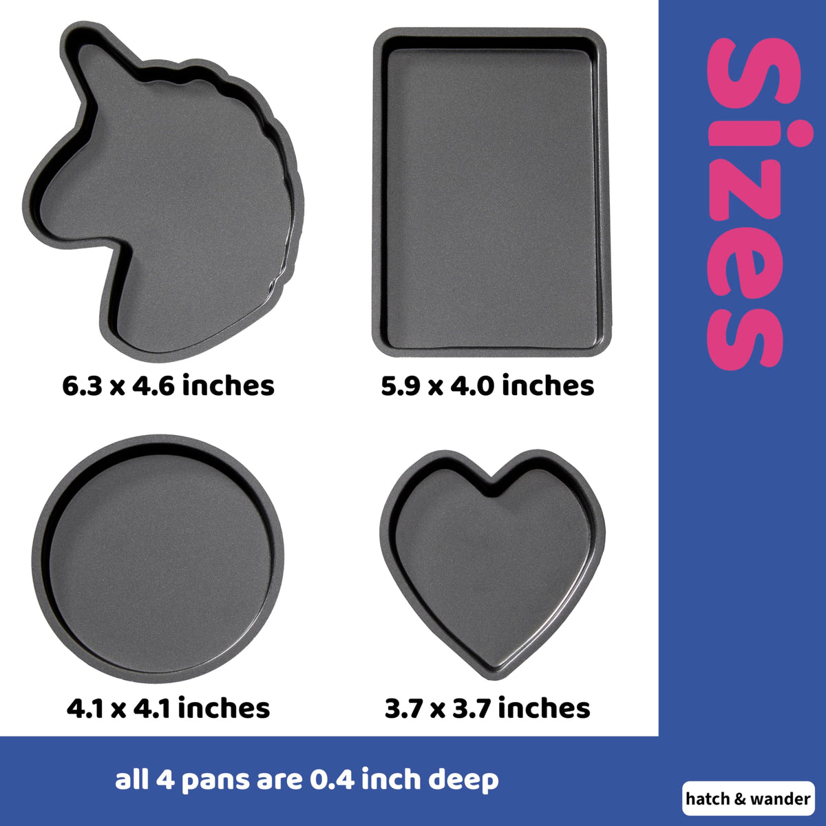 Hatch & Wander rectangle pan for Easy Bake Oven expands mini dessert options.