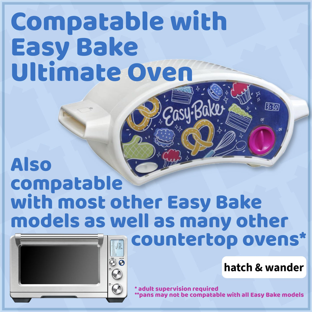 Hatch & Wander round pan for Easy Bake Oven yields perfectly shaped mini cakes.