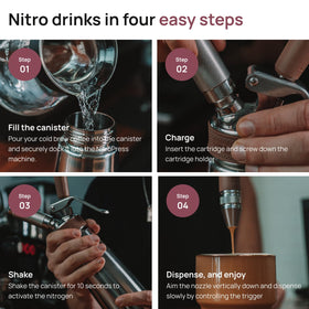 Hatfields London NitroPress cascade elevates home beverages to café-like experiences.