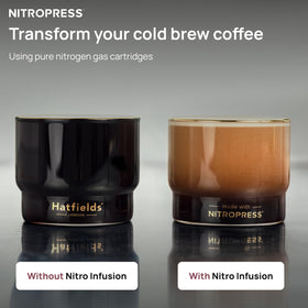 Hatfields London NitroPress creative uses for nitro coffee, tea, and cocktails at home.