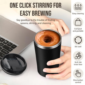 Hatisan 400ml stainless steel mug supports smooth hot beverages