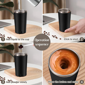 Sturdy non-slip silicone base stabilizes the mug on any desk