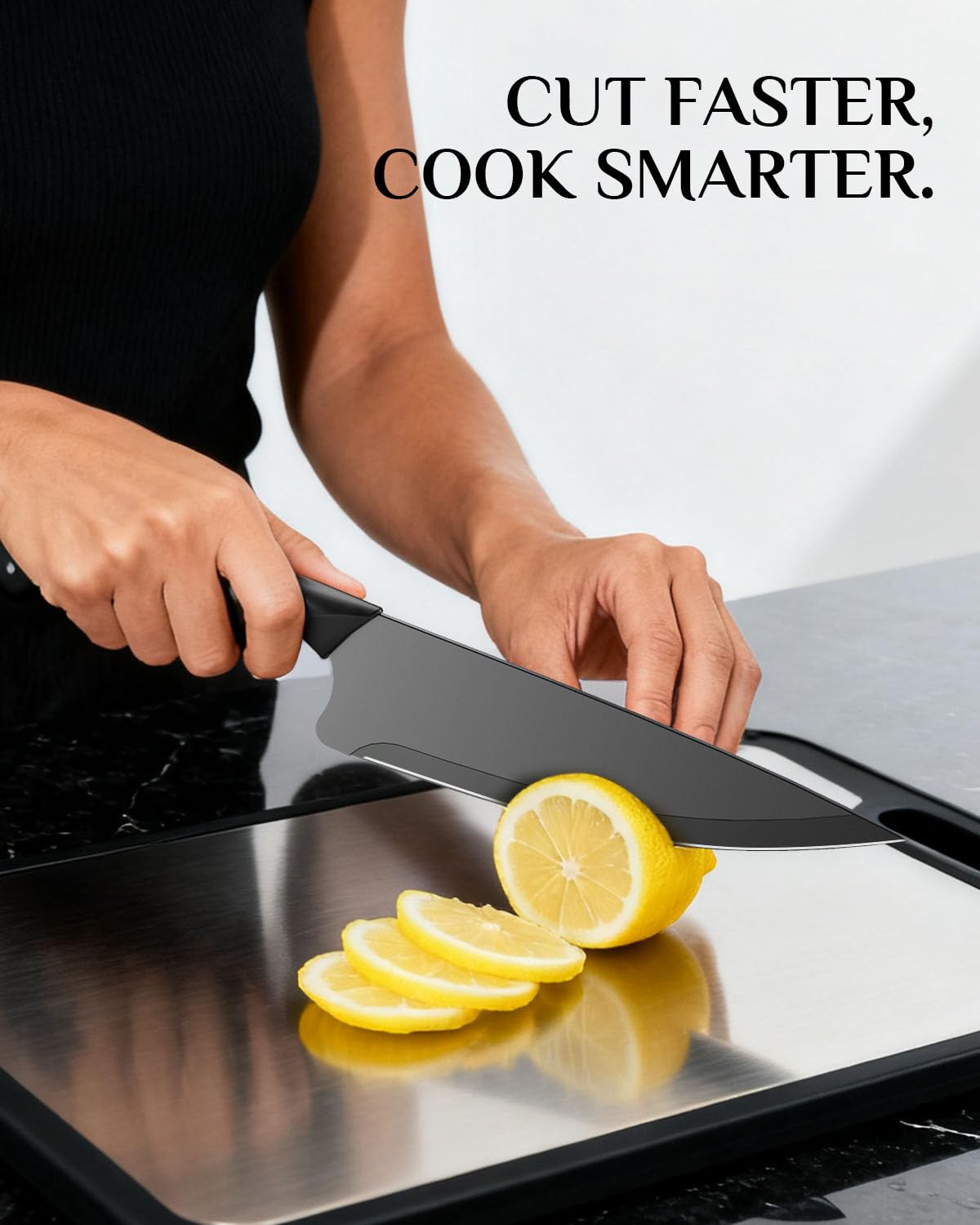 Haugo dishwasher-safe knives simplify cleanup after busy meals