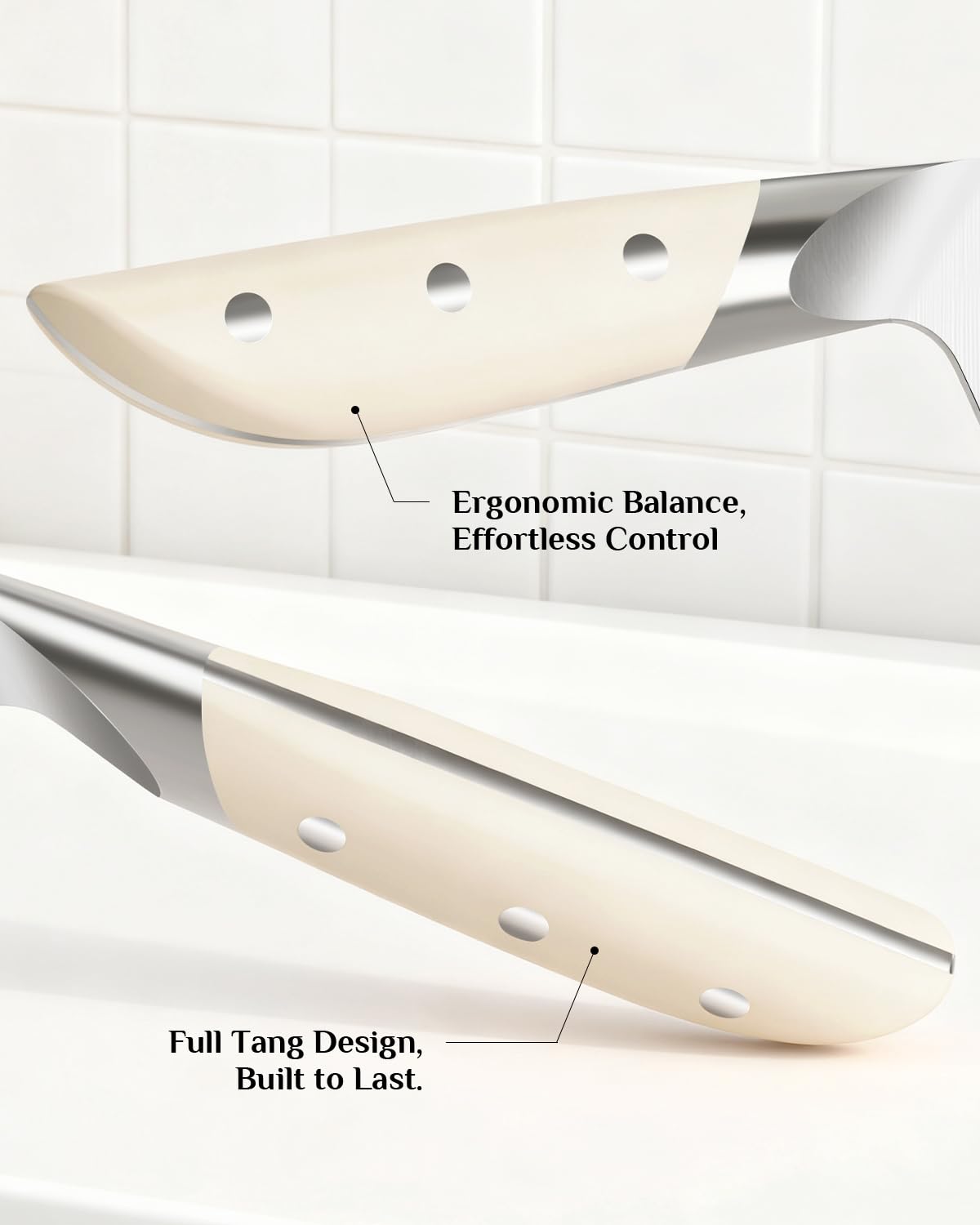 Haugo full-tang construction demonstrates durability and balanced control.