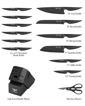 Haugo high-carbon stainless steel blade for sharp, durable cuts