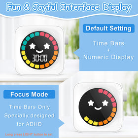 HAUKINIX Visual Timer for office use demonstrates focused work sessions.