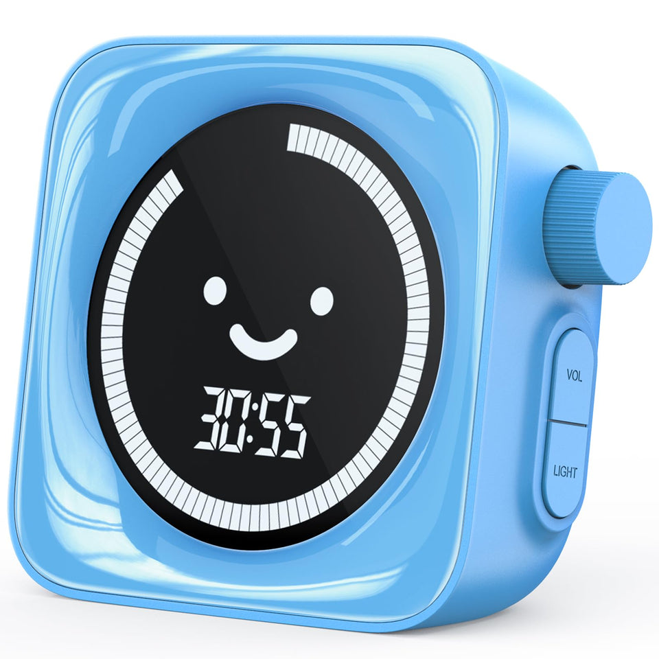 HAUKINIX visual timer with a smiley face helps kids track time visually