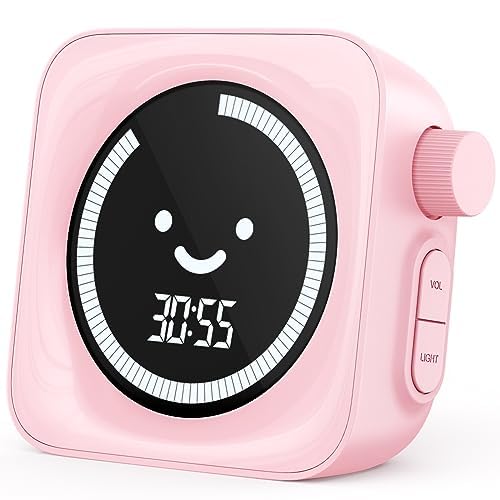 HAUKINIX visual timer with a smiley face for kid-friendly time cues and focus