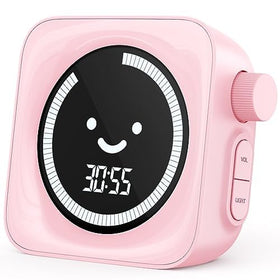 HAUKINIX visual timer with a smiley face for kid-friendly time cues and focus