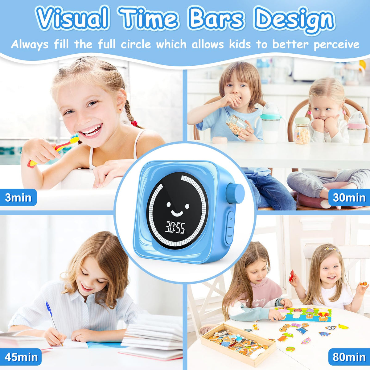 HAUKINIX timer offers three volume settings for any environment