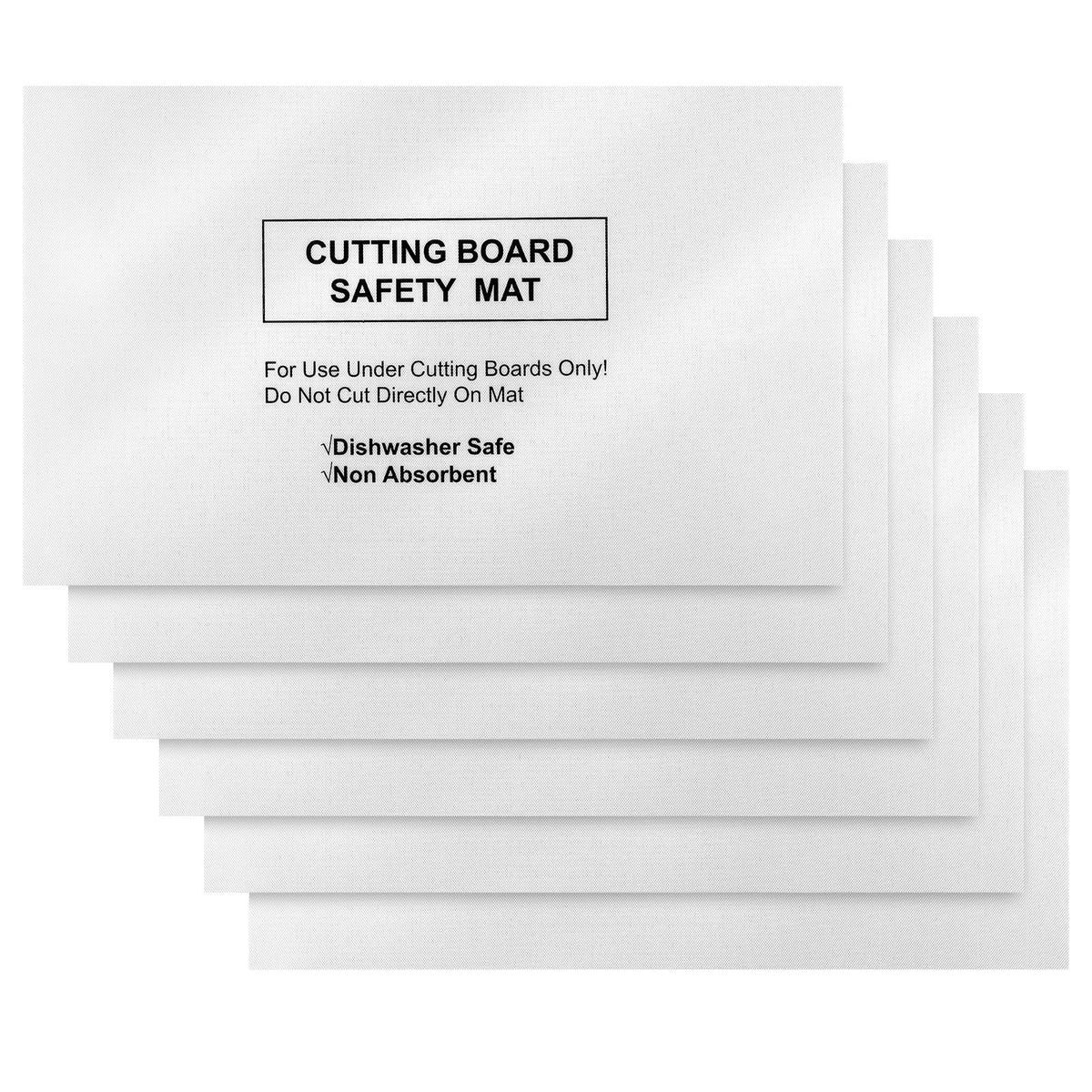 Haull cutting board mats six-pack under boards prevent slips on countertops