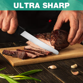 HAUSHOF premium stainless steel blade with ergonomic handle for everyday use.