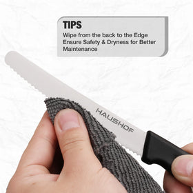 HAUSHOF durable stainless steel blades for lasting performance in daily use.